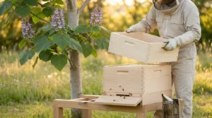 paulownia in einer bienenbeute
