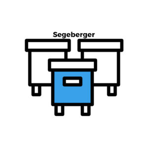 Ablegerkasten DNM aus Holz "5 Waben"