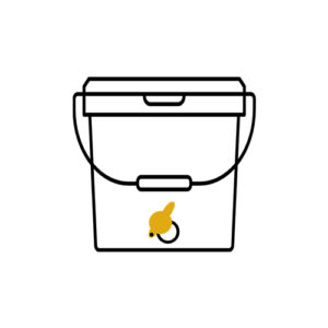 Abfüllkübel aus Edelstahl 25 KG "HONEY BUDDY" APIHoney