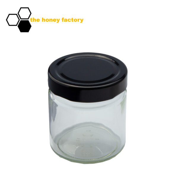 53211-2_deep-twist-off-glas-250-gramm-deckel-schwarz-einzeln_logo